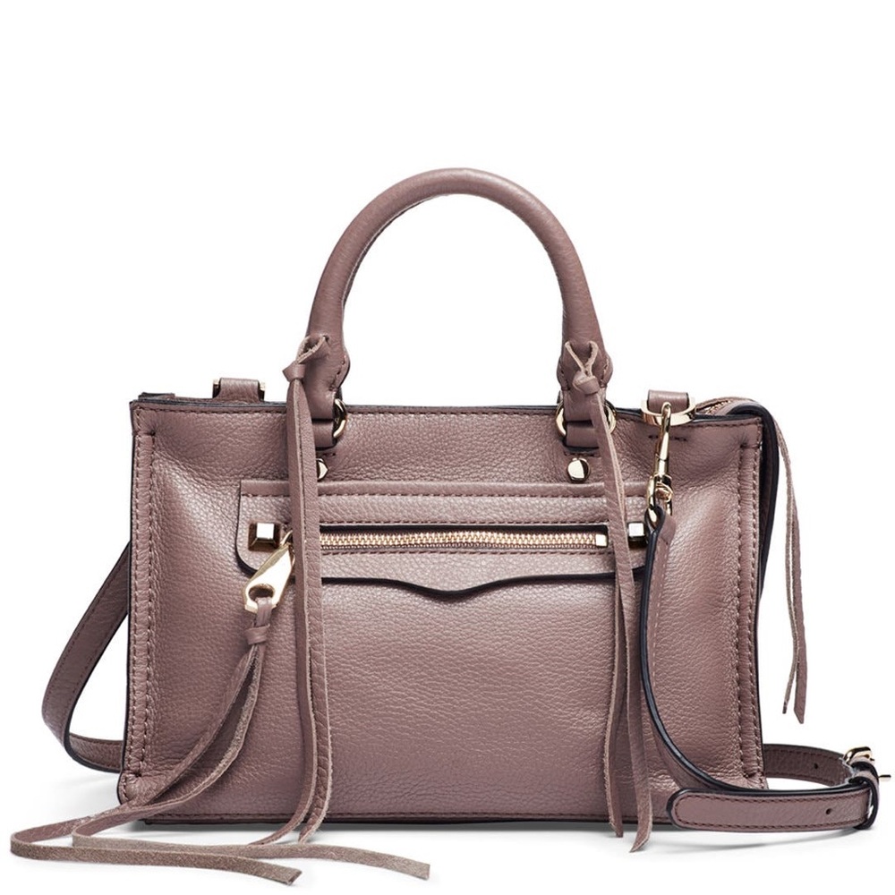 Rebecca Minkoff Micro Regan Leather Satchel in Rosa Antica - EXCELLENT CONDITION